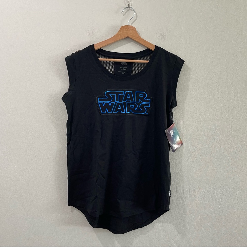 NWT Disney Star Wars Our Universe Women’s Mesh Muscle Tee Sz Small